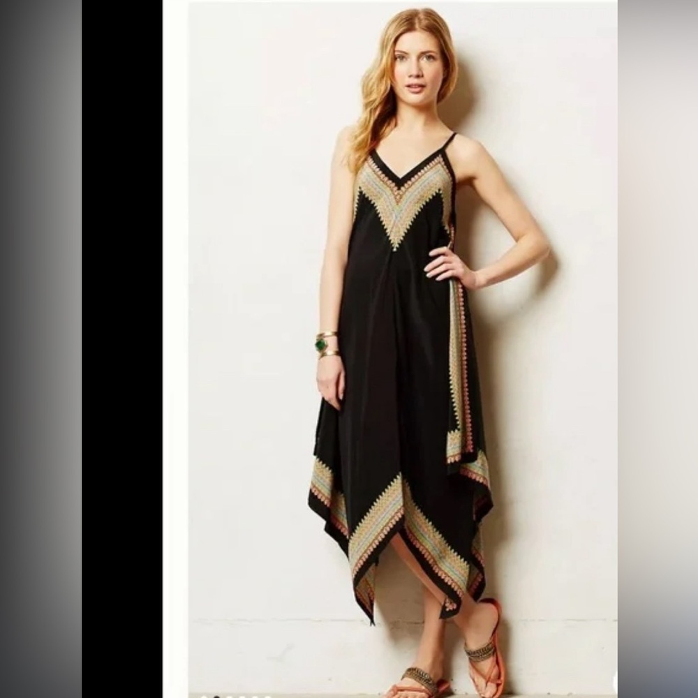 Vanessa Silk Anthro dress.